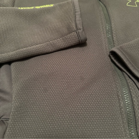 Under Armour Mens Gray Long Sleeve Insulated Jacket Full Zip Large semi-fitted - Picture 2 of 8